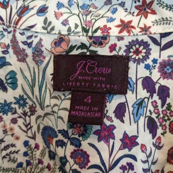 J. Crew Liberty Print Shirt - Picture 1 of 2